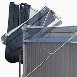 Systèmes de retrait de couvertures pour spa